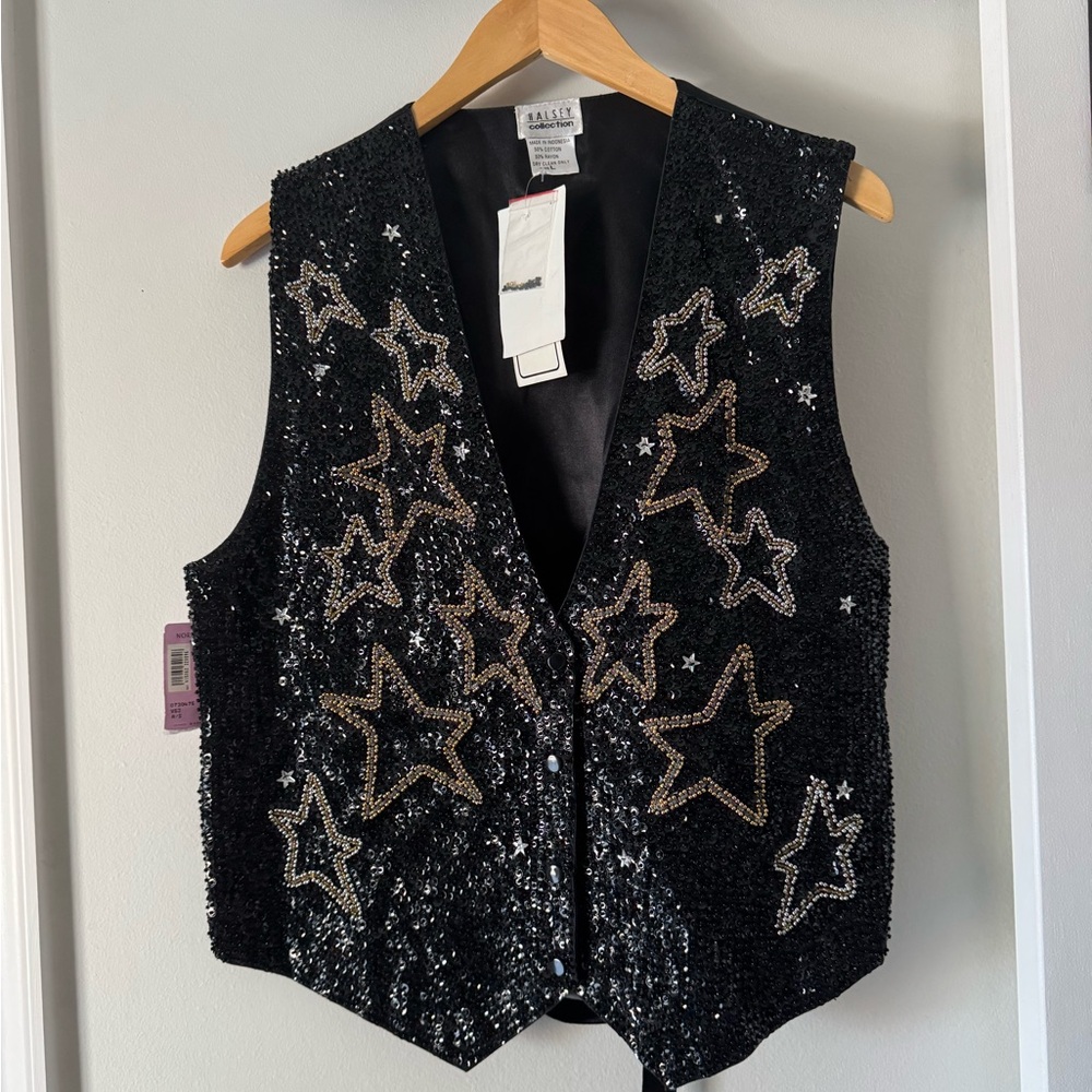 Sparkly Halsey Collection star vest.